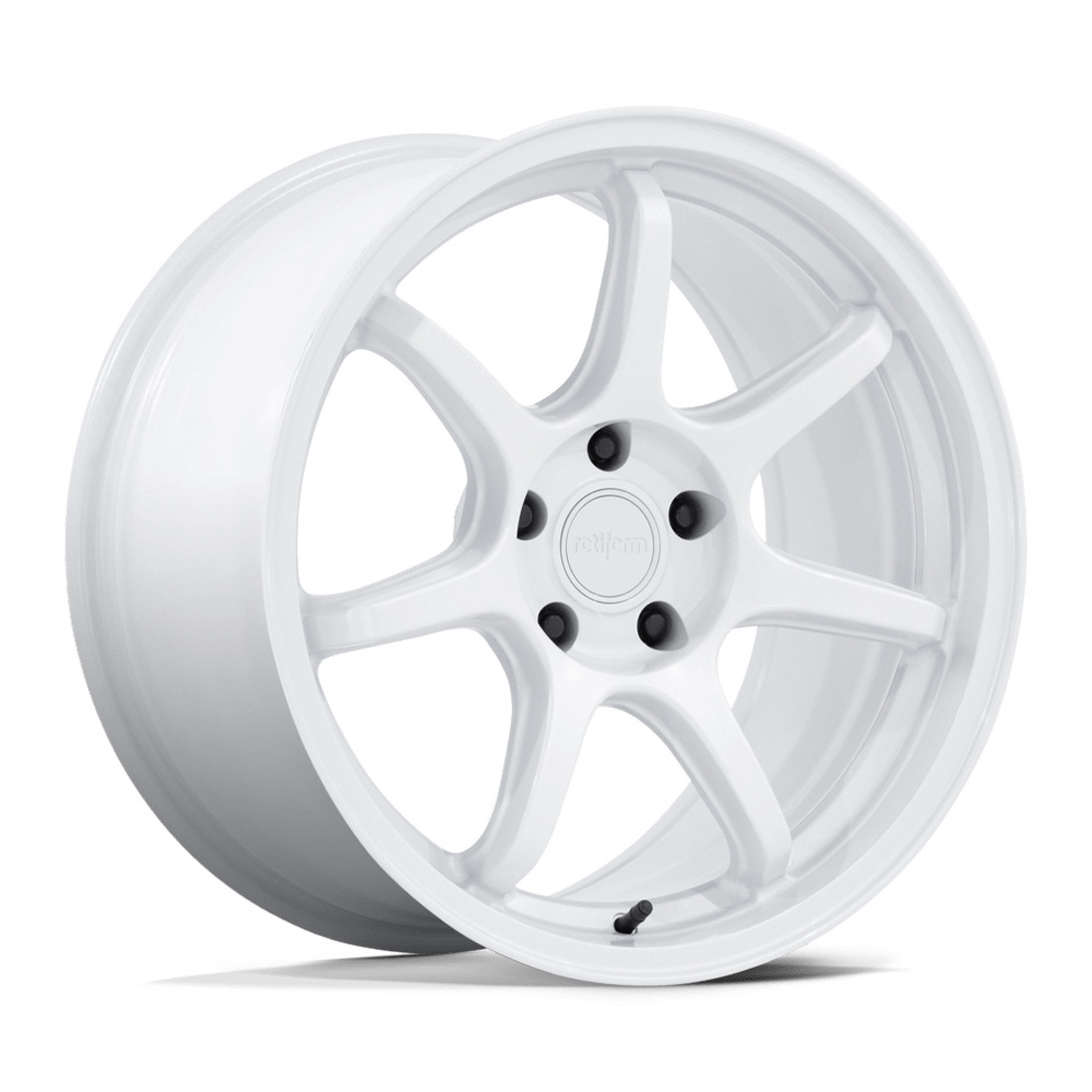Rotiform Wheels BPU RC208 Gloss White 18x8.5 35mm Offset 5x114.3 (5x4.5)