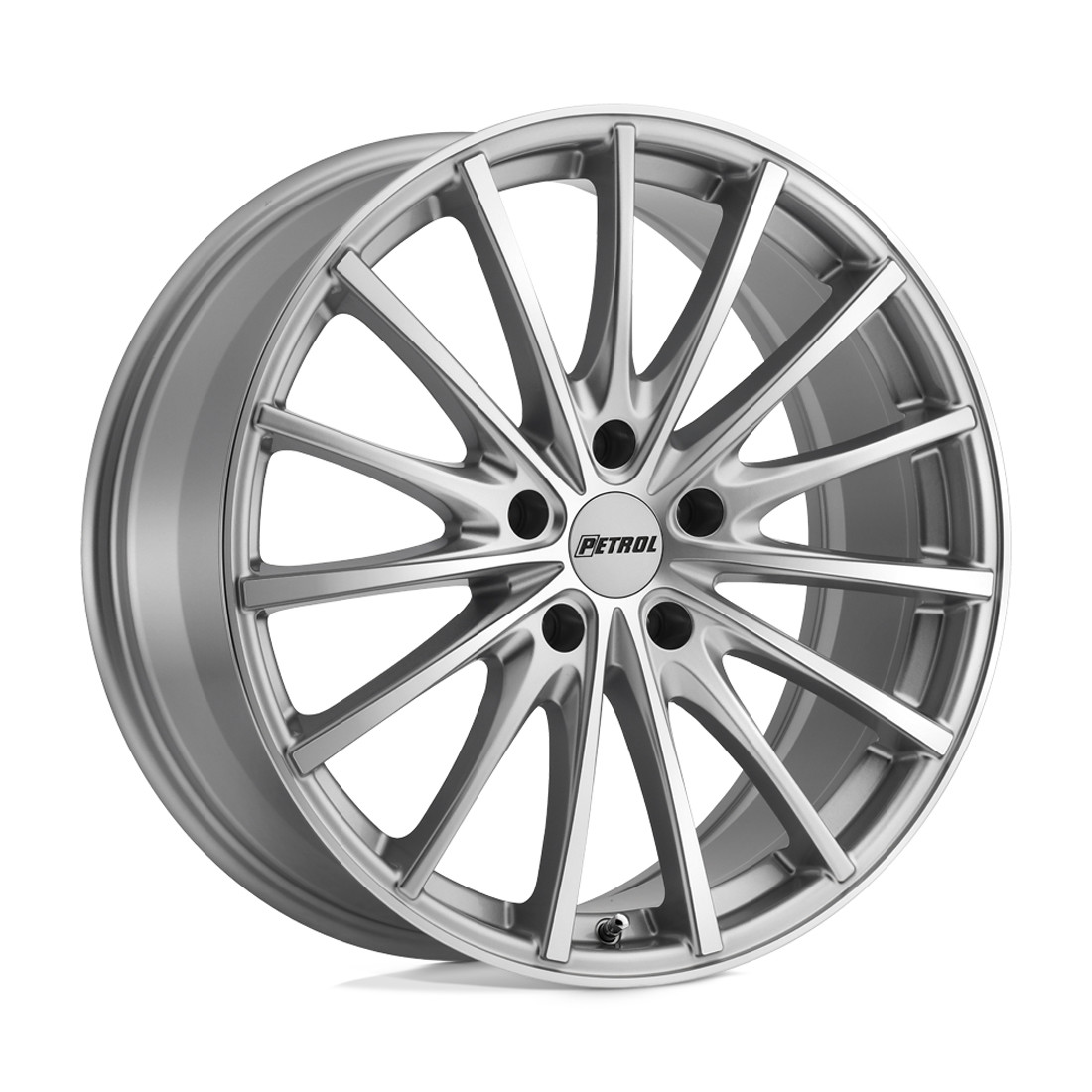 Petrol Wheels P3A Silver with Machined Cut Face 17x8 40mm Offset 5x108
