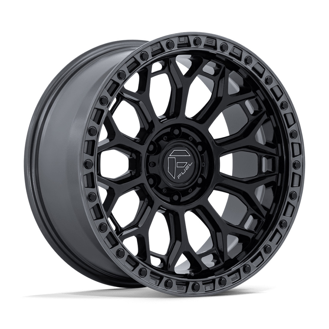 Fuel Offroad Wheels Talon FC901 Gloss Black with Gunmetal Lip 20x9 20mm Offset 5x127 (5x5)