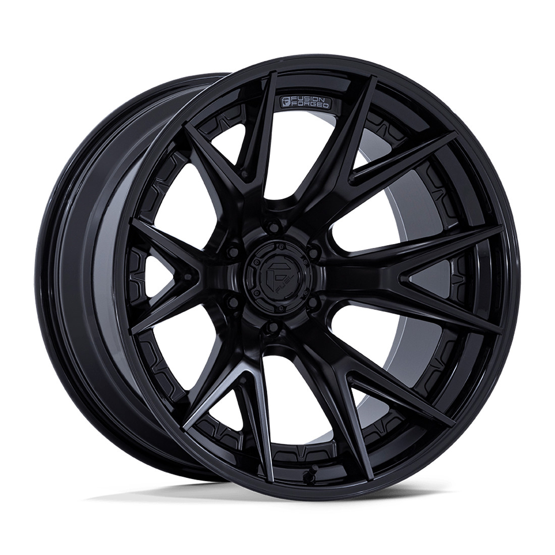 Fuel Offroad Wheels Catalyst FC402 Matte Black with Gloss Black Lip 18x9 1mm Offset 6x139.7 (6x5.5)