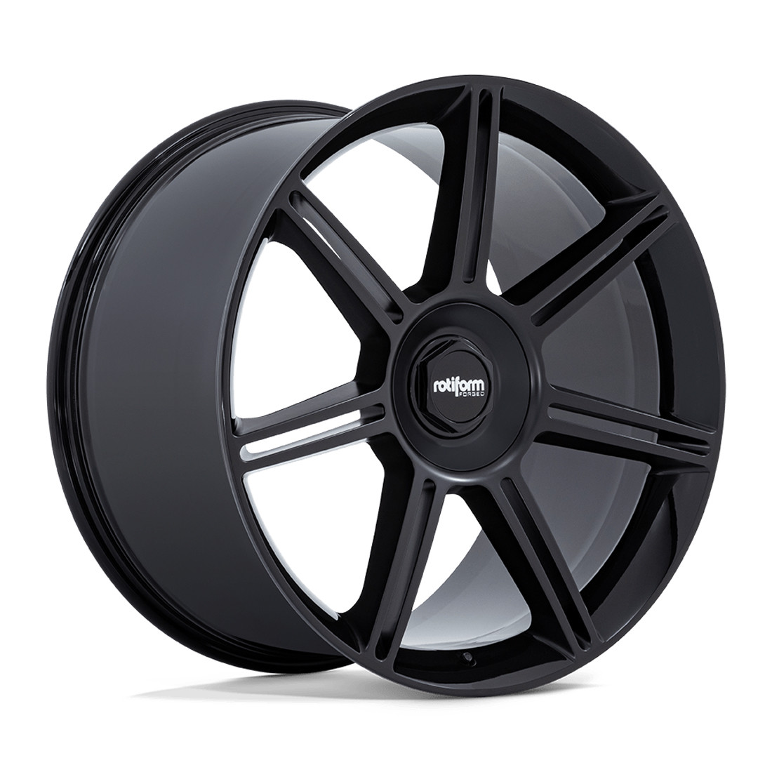 Rotiform Wheels FRA FRA Gloss Black with Matte Black Spokes 22x10 56mm Offset 5x130
