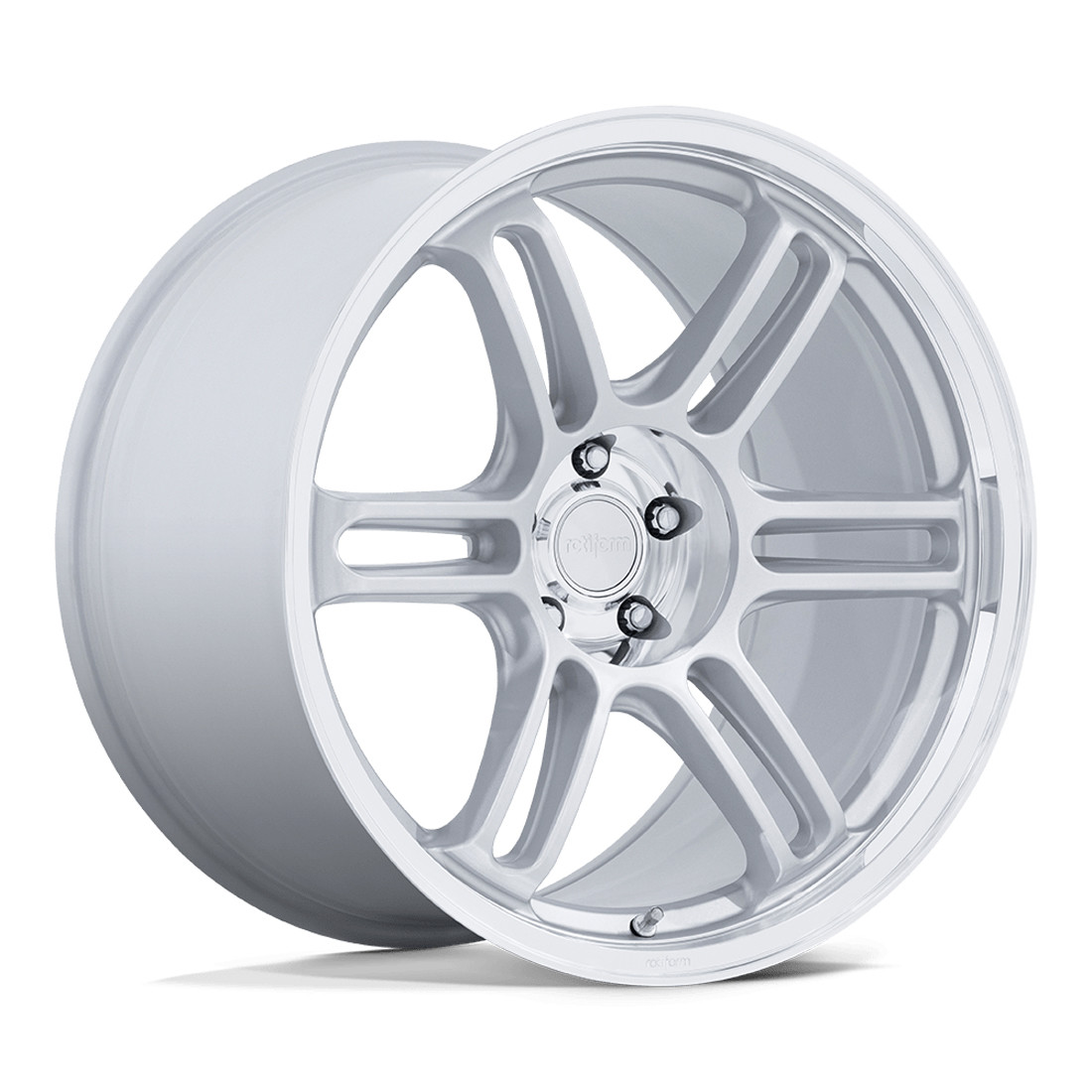 Rotiform Wheels RPS RC209 Matte Silver with Diamond Cut Lip 19x10.5 40mm Offset 5x114.3 (5x4.5)