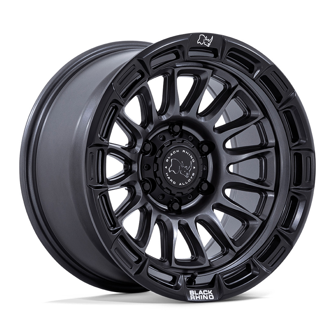 Black Rhino Wheels Rival BR025 Matte Gunmetal with Matte Black Lip 20x9 1mm Offset 5x127 (5x5)