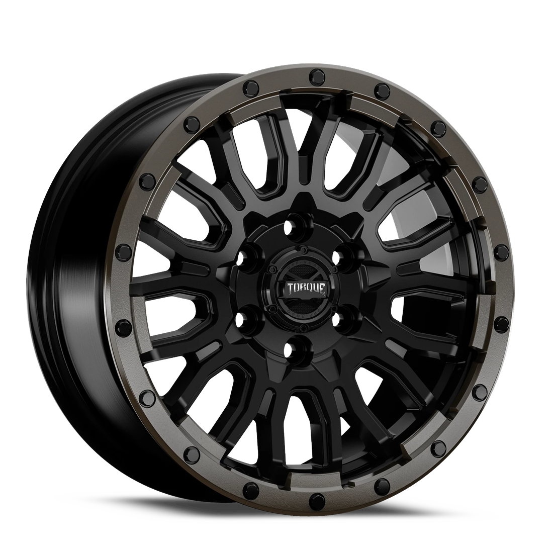 Torque Wheels TW538R Forged Venture Satin Black Machined Lip Bronze Tint 17x8 38mm Offset 6x130