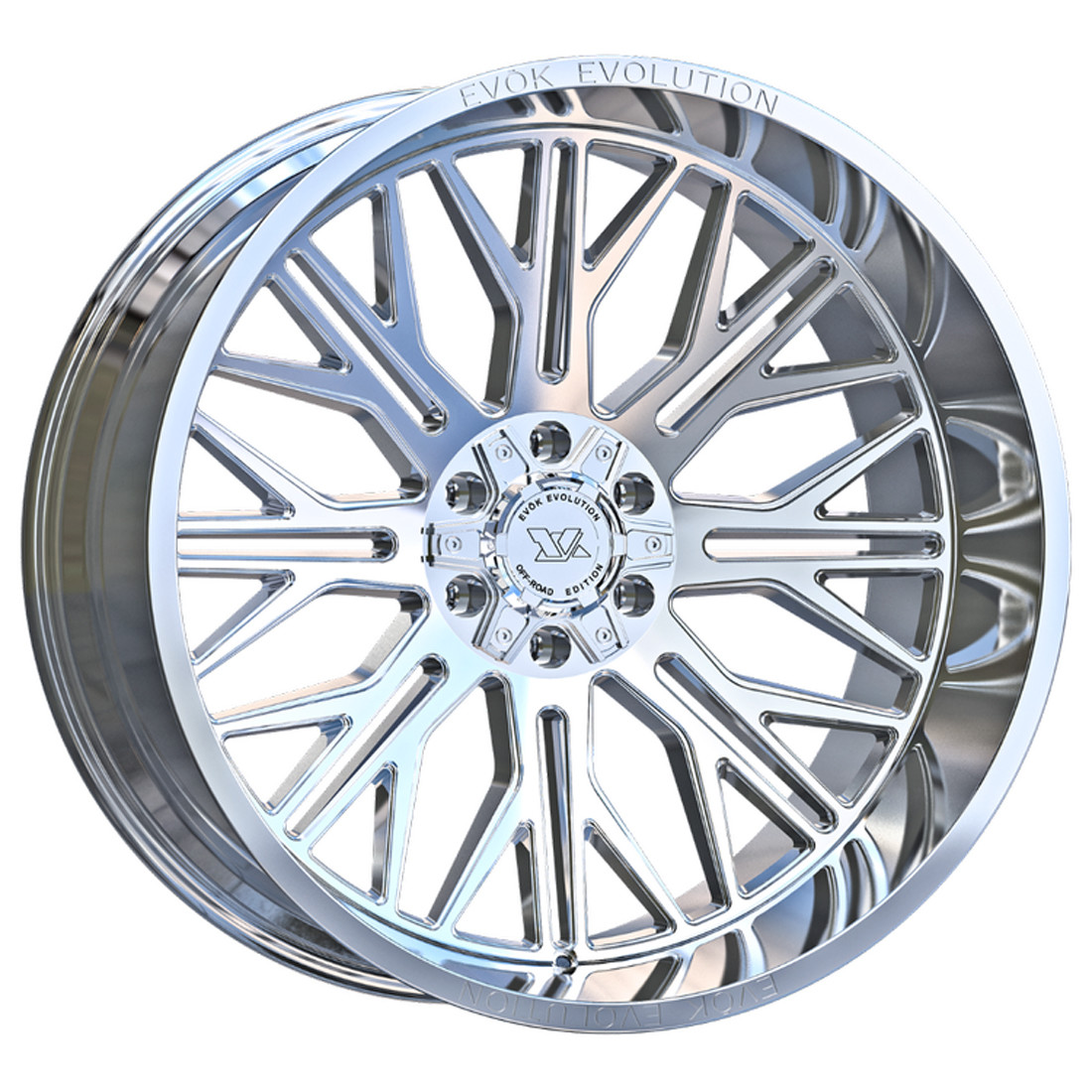 Evok Wheels EV506 Chrome 24x12 -44mm Offset 6x139.7 (6x5.5),6x135