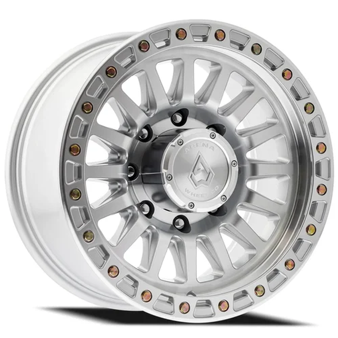 Arena Wheel Co Wheels A108 Trophy Gloss Silver Machined 17x9 0mm Offset 8x165.1 (8x6.5)