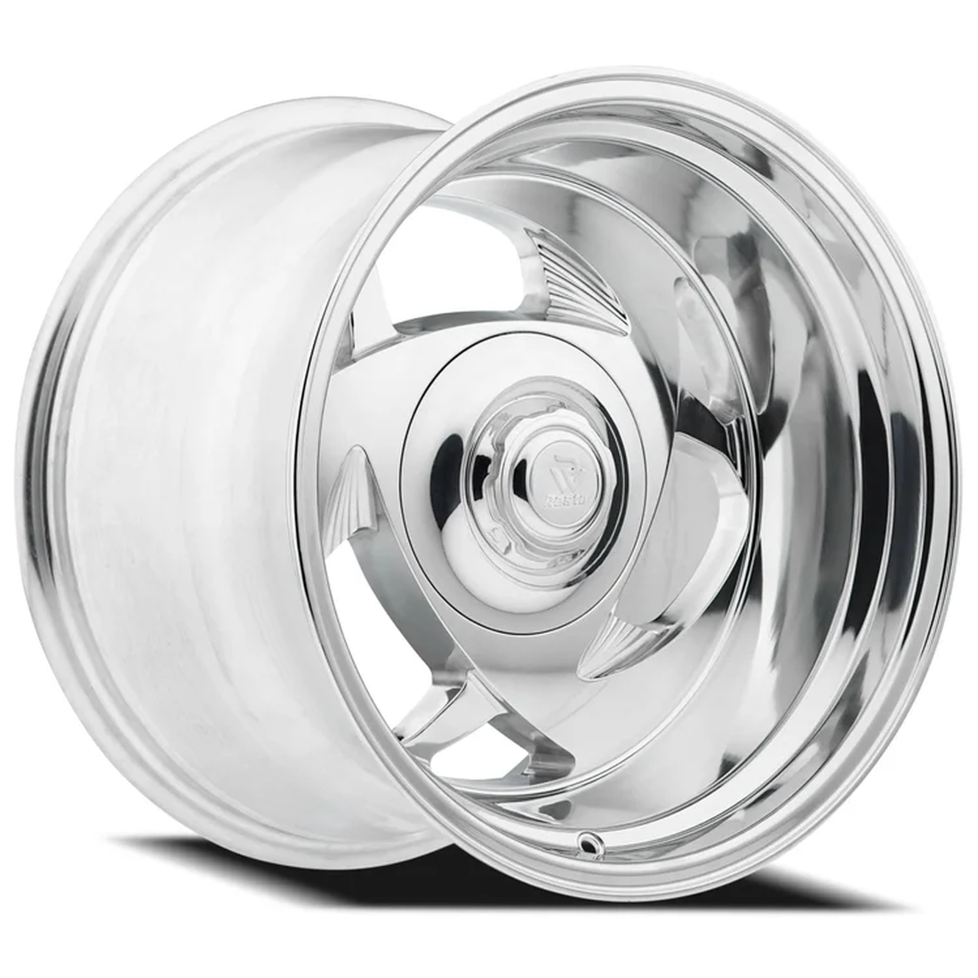 Resto Vintage Wheels R105 EL MZ Polished Milled 17x11 -25mm Offset 6x135,6x139.7 (6x5.5)