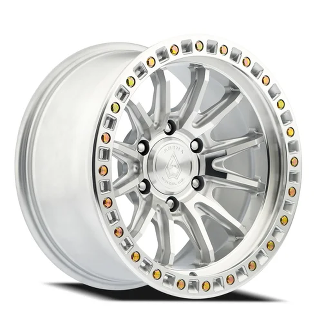 Arena Wheel Co Wheels A103 Mission Gloss Silver Machined 17x9 -12mm Offset 5x127 (5x5)