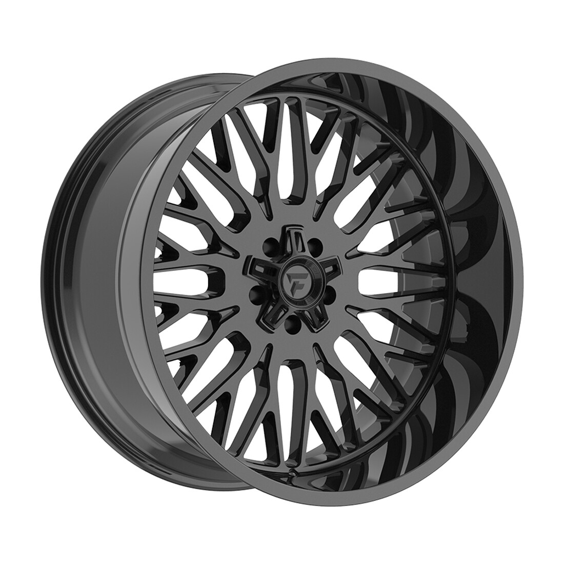 Fittipaldi Wheels FA25B Gloss Black 24x12 -44mm Offset 8x180
