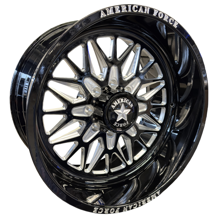 American Force Forged Wheels Iceberg N57 Black Milled 22x12 -40mm Offset 8x165.1 (8x6.5)