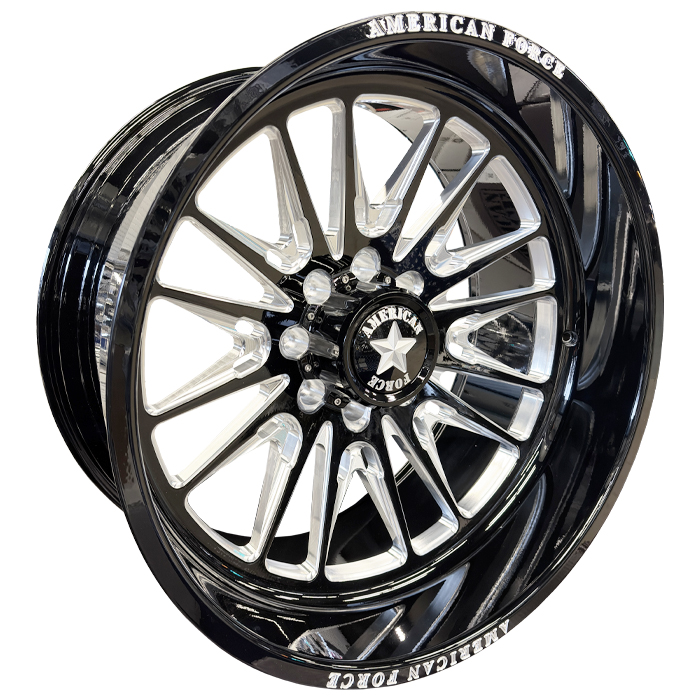 American Force Forged Wheels Notch CKH48 Black Milled 24x12 -60mm Offset 8x170