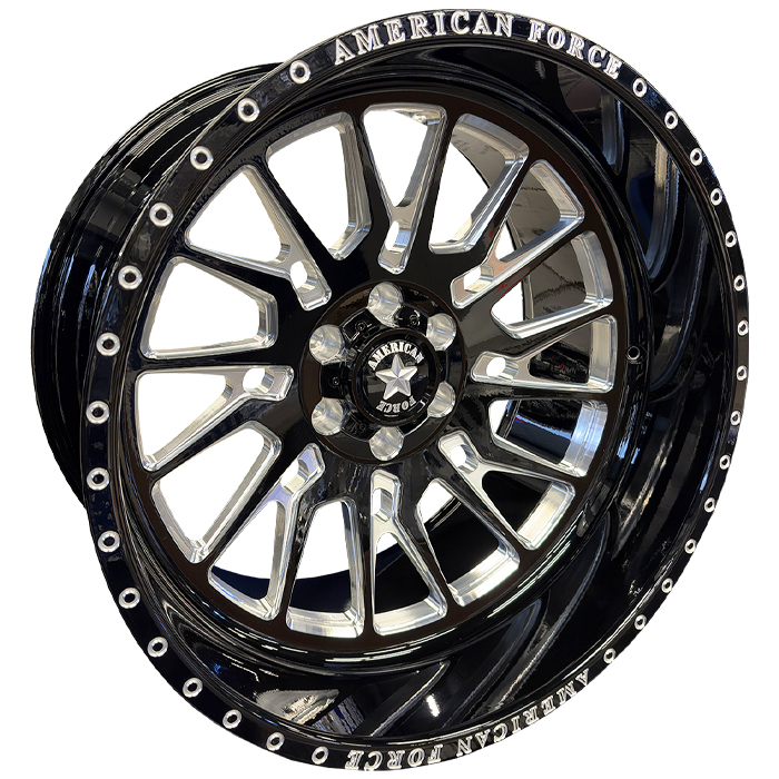 American Force Forged Wheels Kane CKH53 Black Milled 22x12 -55mm Offset 6x139.7 (6x5.5)