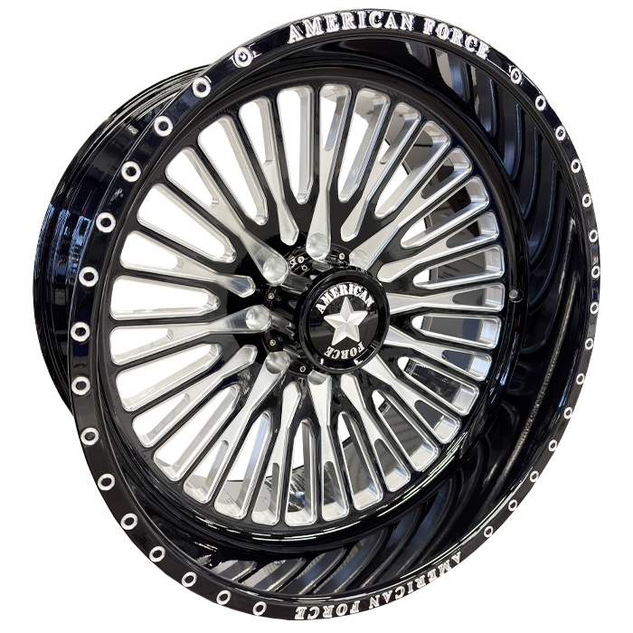 American Force Forged Wheels Spectrum CK04 Black Milled 24x12 -60mm Offset 8x170