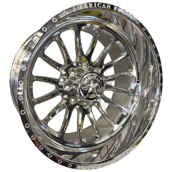 American Force Forged Wheels Nemesis SFCC CKH10 Polished 22x12 -55mm Offset 8x170
