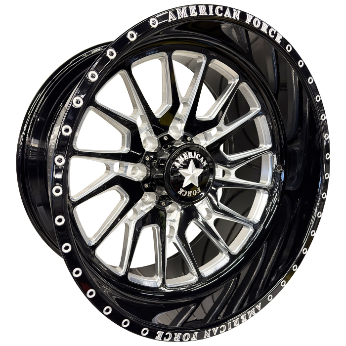 American Force Forged Wheels Kane CKH53 Black Milled 22x12 -55mm Offset 8x165.1 (8x6.5)