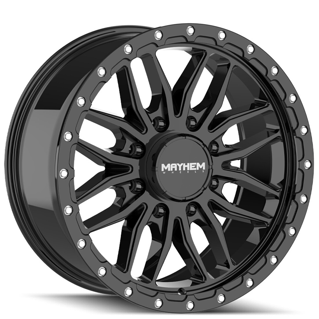 Mayhem Wheels Vector 8310 Gloss Black 20x9 18mm Offset 6x135