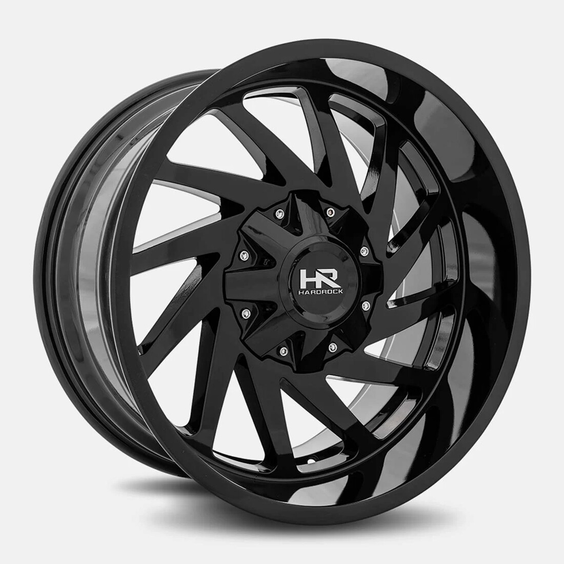 Hardrock Offroad Wheels H704 Gloss Black 20x12 -44mm Offset 8x165.1 (8x6.5)