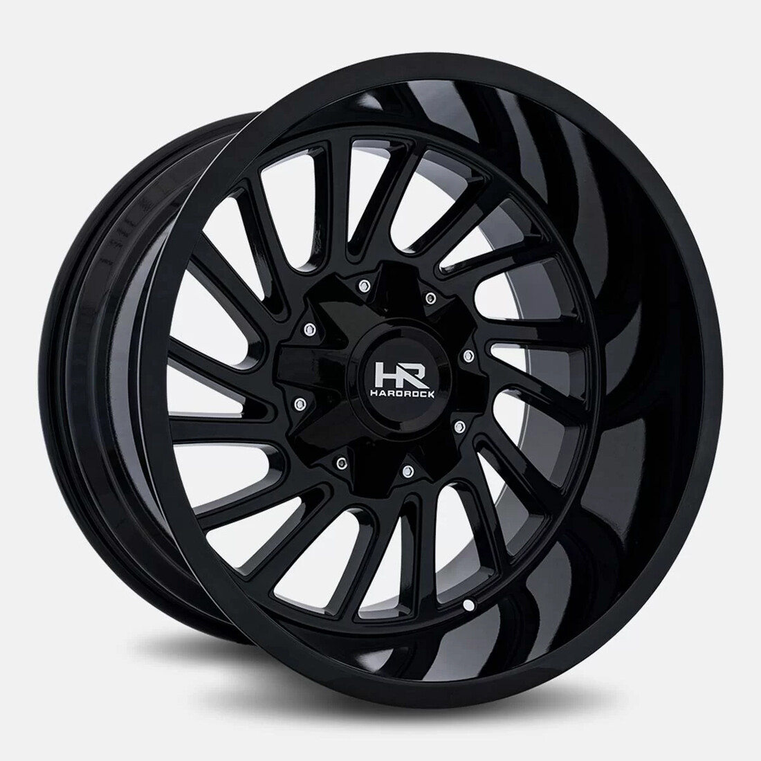 Hardrock Offroad Wheels H708 Gloss Black 20x9 0mm Offset 5x127 (5x5),5x139.7 (5x5.5)