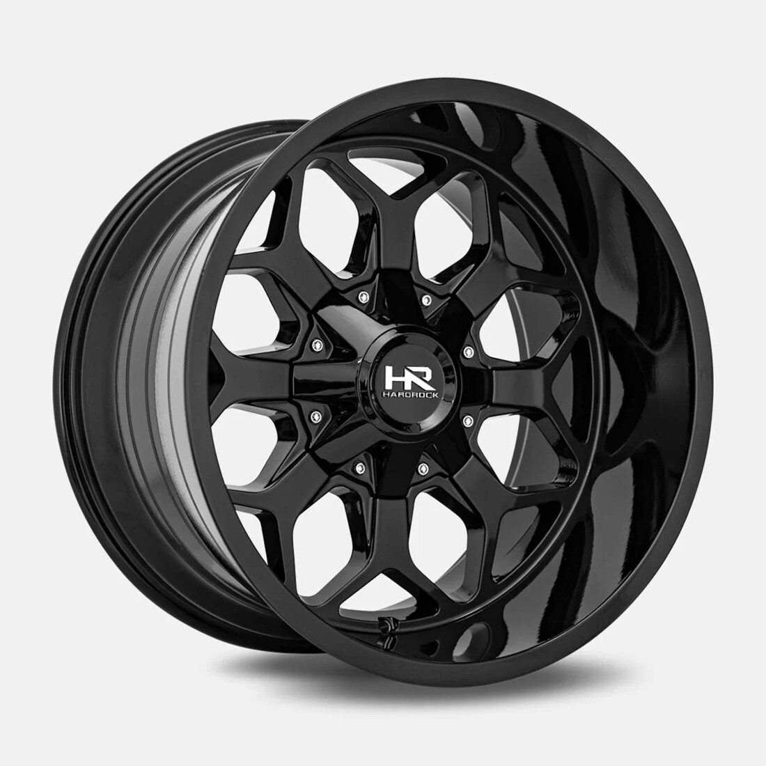 Hardrock Offroad Wheels H712 Gloss Black 20x9 0mm Offset 6x135,6x139.7 (6x5.5)