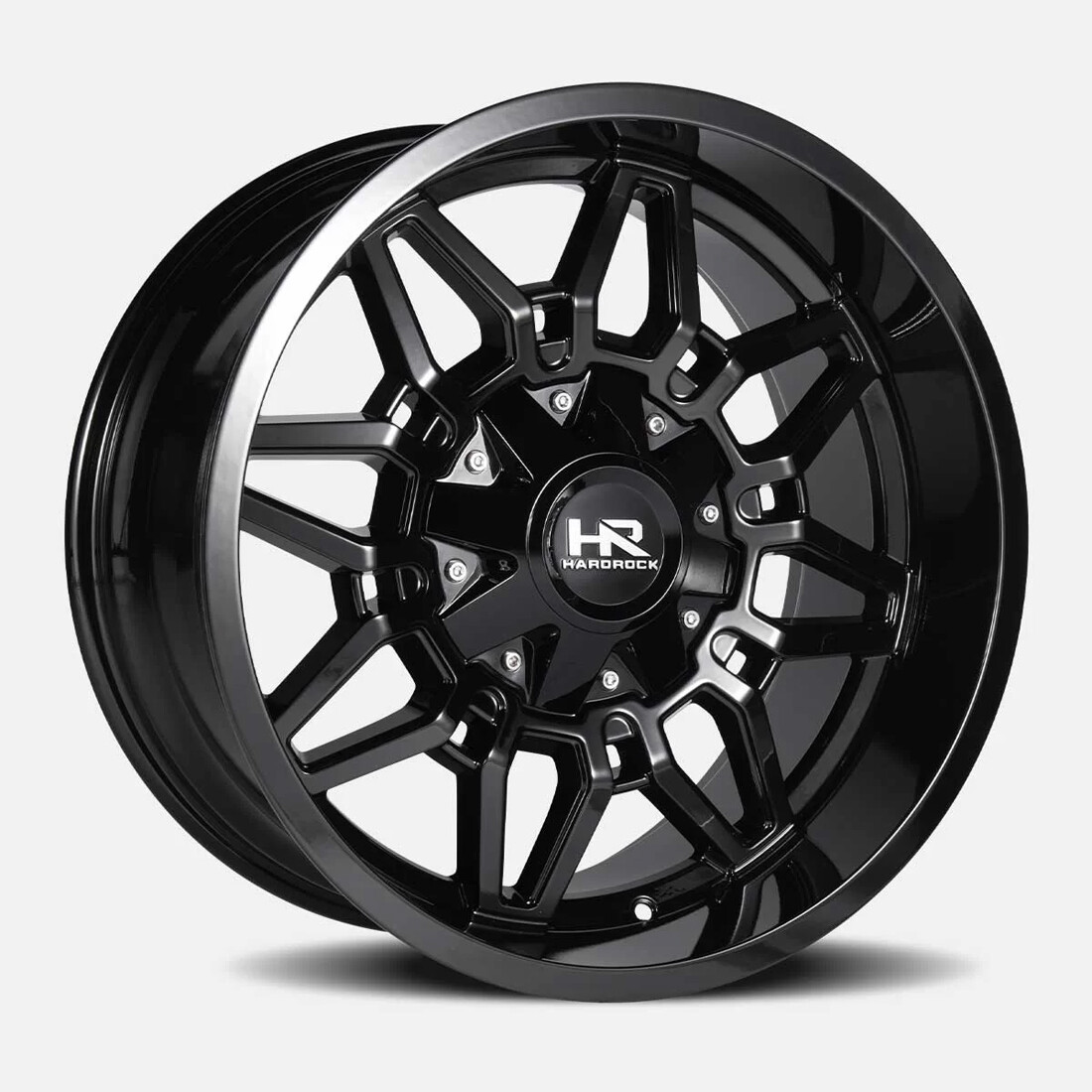Hardrock Offroad Wheels Striker H718 Gloss Black 20x12 -51mm Offset 5x127 (5x5),5x139.7 (5x5.5)