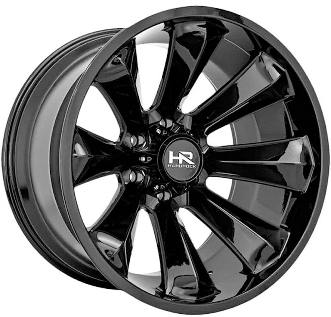 Hardrock Offroad Wheels Xplosive Xposed H506 Gloss Black 22x12 -51mm Offset 5x127 (5x5)