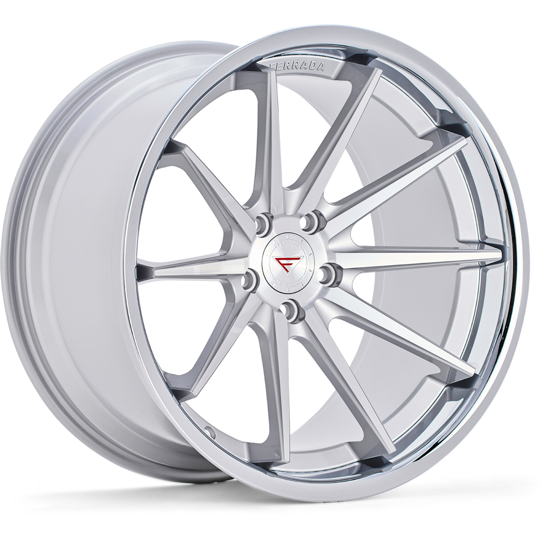 Ferrada Wheels FR4 Machined Silver Chrome Lip 19x8.5 25mm Offset 5x112