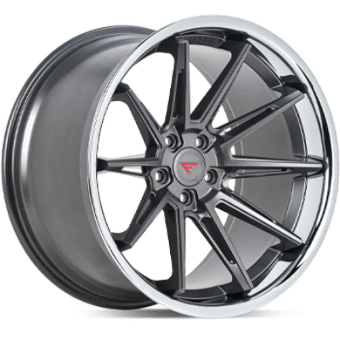 Ferrada Wheels CM2 Matte Graphite Chrome Lip 19x10.5 43mm Offset 5x114.3 (5x4.5)