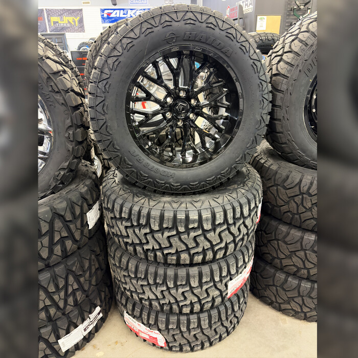 TIS Wheels 565B Gloss Black 20x10 -24mm Offset 6x139.7 (6x5.5) Haida ...