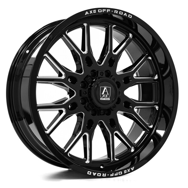 Axe Offroad Atlas Gloss Black Milled | 241010H-19ATLBM | RimzOne