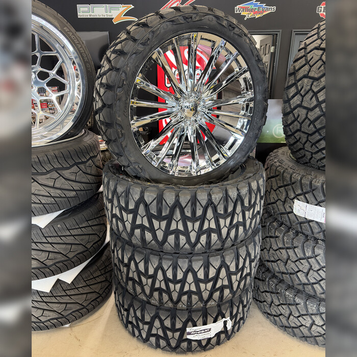 Performance Replicas Wheels PR223 Chrome 26x10 28mm Offset 6x139.7 (6x5 ...